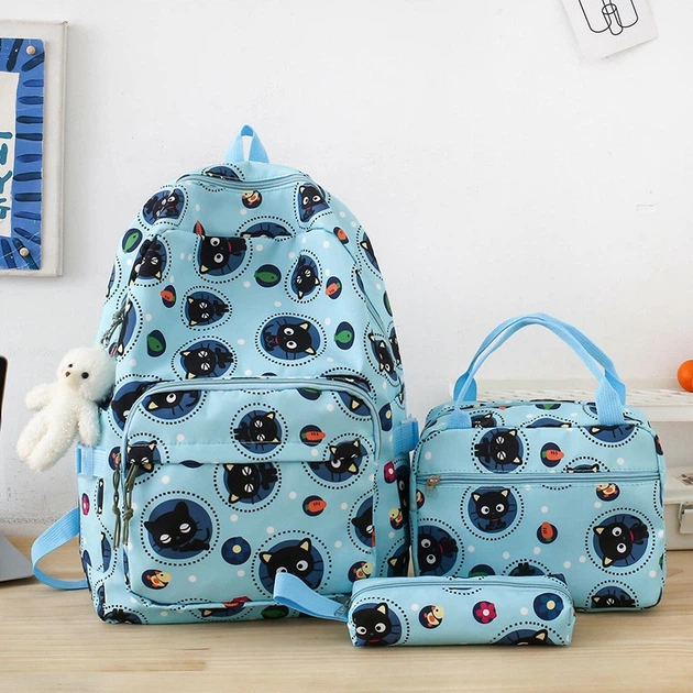 Рюкзак для девочек yy831-1 3в1 Голубой