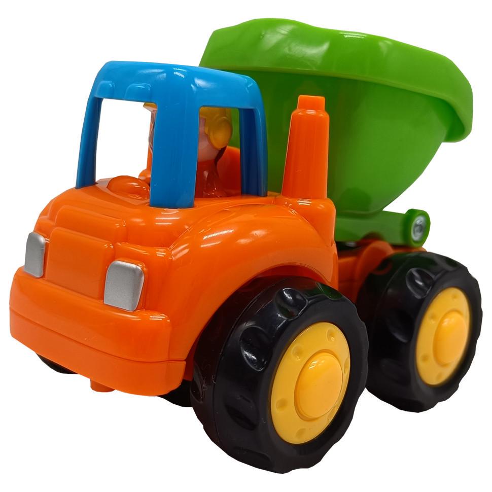 Машинка дитяча будтехніка 326 cd інерційна 326 c Помаранчевий (RLT10598s46356)