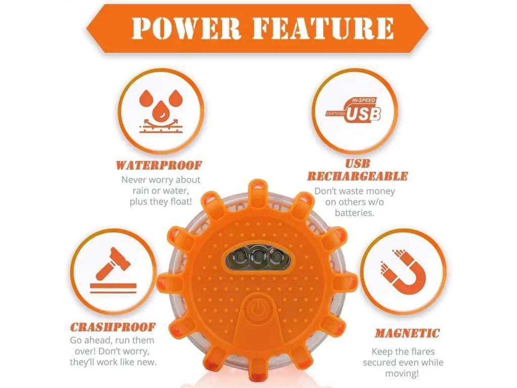 Лампа сигнальна Flash Flare LED миготлива (26465957) - фото 2 Лампа сигнальна Flash Flare LED миготлива (26465957) - фото 2