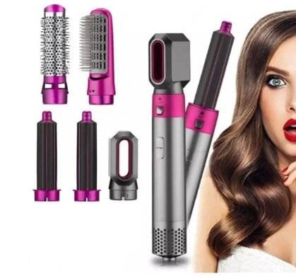 Ствйлер для волосся повітряний Hot Air Styler 5в1 Сірий - фото 2