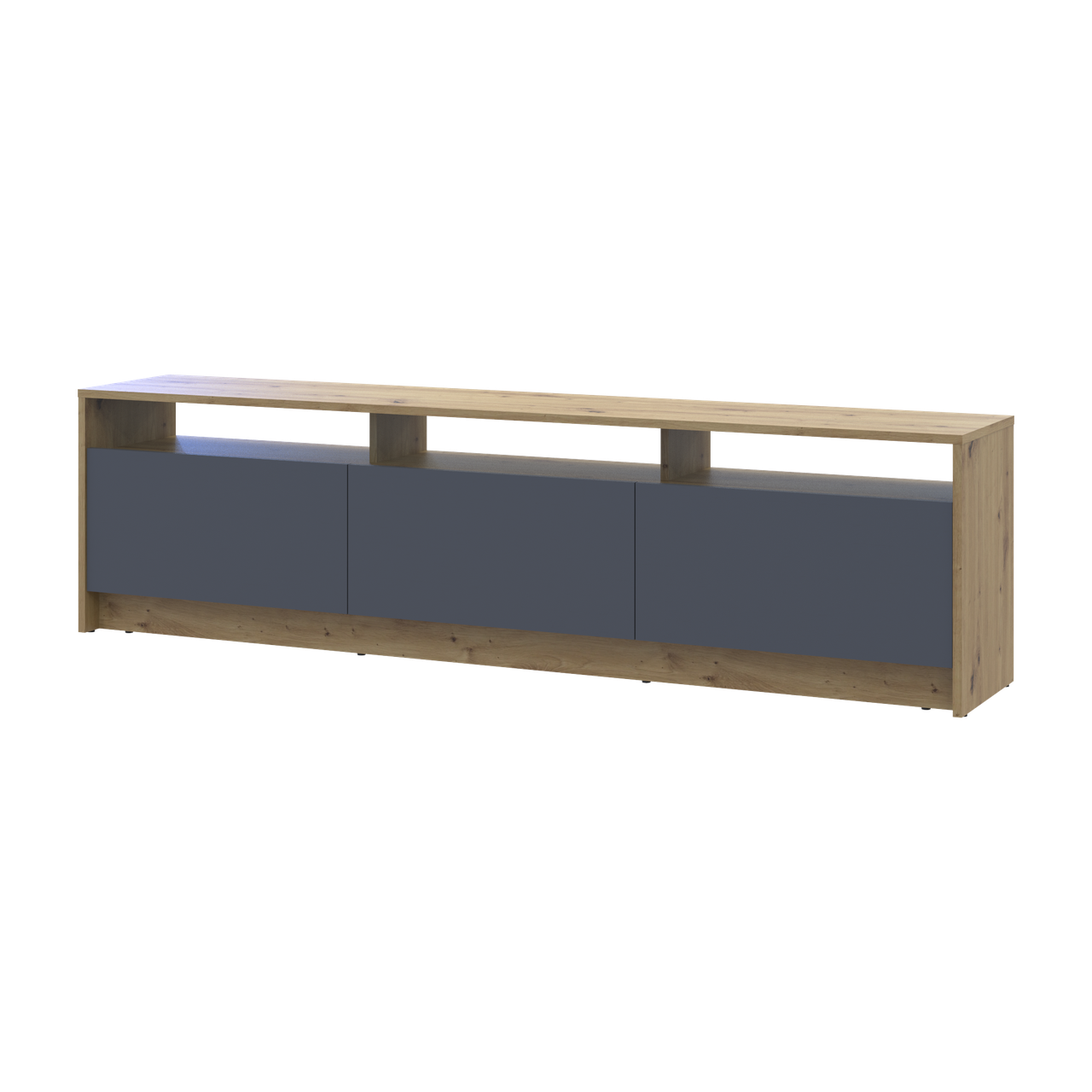 Тумба ТВ Doros U3 ДСП 180х33х43 см Дуб Артизан/Графит (41516202)