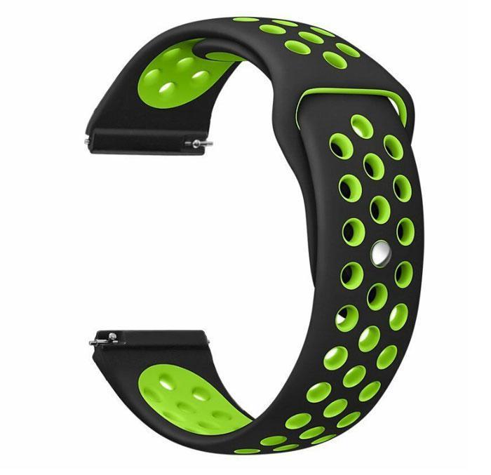 Спортивный ремешок Primo Perfor Sport для Garmin Vivoactive 3/Vivomove HR/Forerunner 245/645 Black/Green (1052926975)