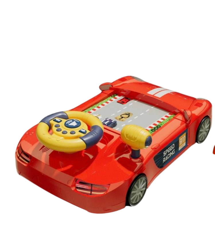 Игрушечный музыкальный автотренажер Fun Game 99648-2 Маленький драйвер украинская озвучка Красный (2413745309)