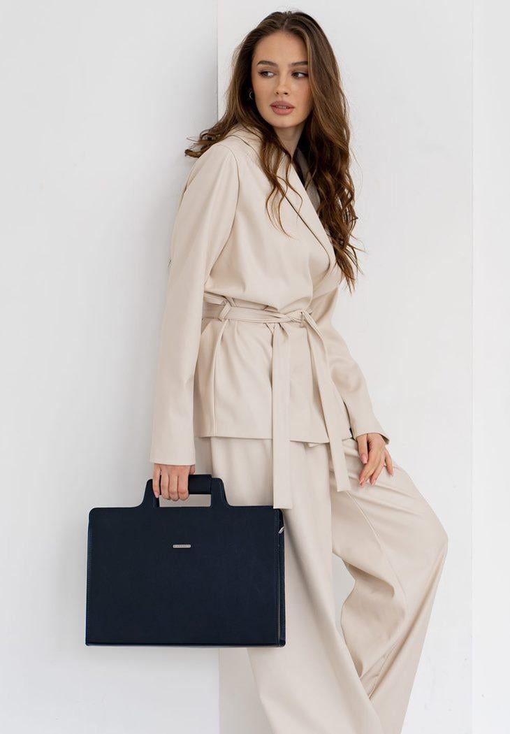 Сумка кожаная для ноутбука и документов Краст Темно-синий (A-026701) Сумка кожаная для ноутбука и документов Краст Темно-синий (A-026701)