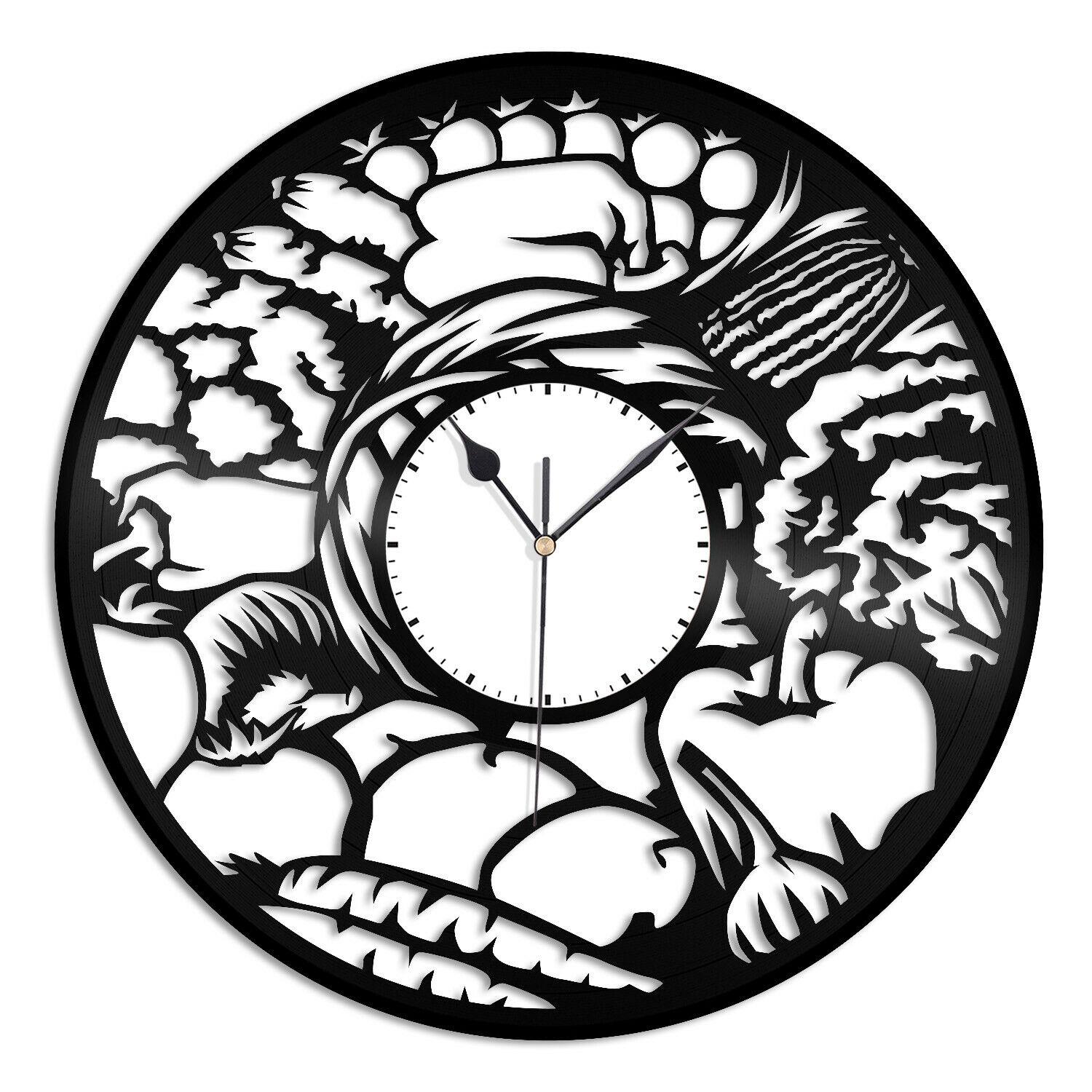 Часы настенные Овощи 1959 из виниловой пластинки