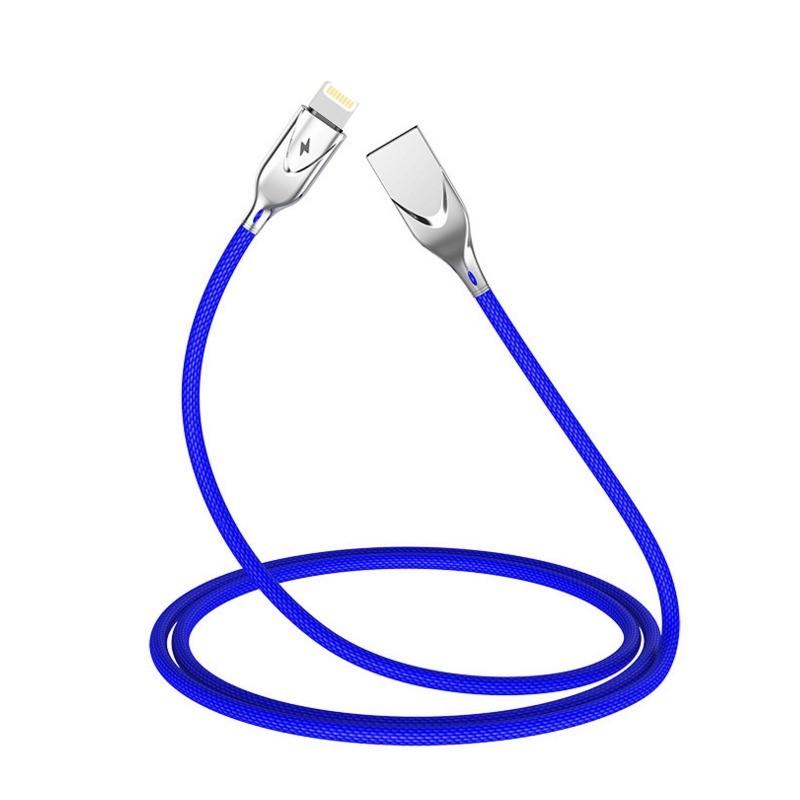 Кабель USB с разъемом Lightening 2.4 A 1 м Синий (831675730) Кабель USB с разъемом Lightening 2.4 A 1 м Синий (831675730)