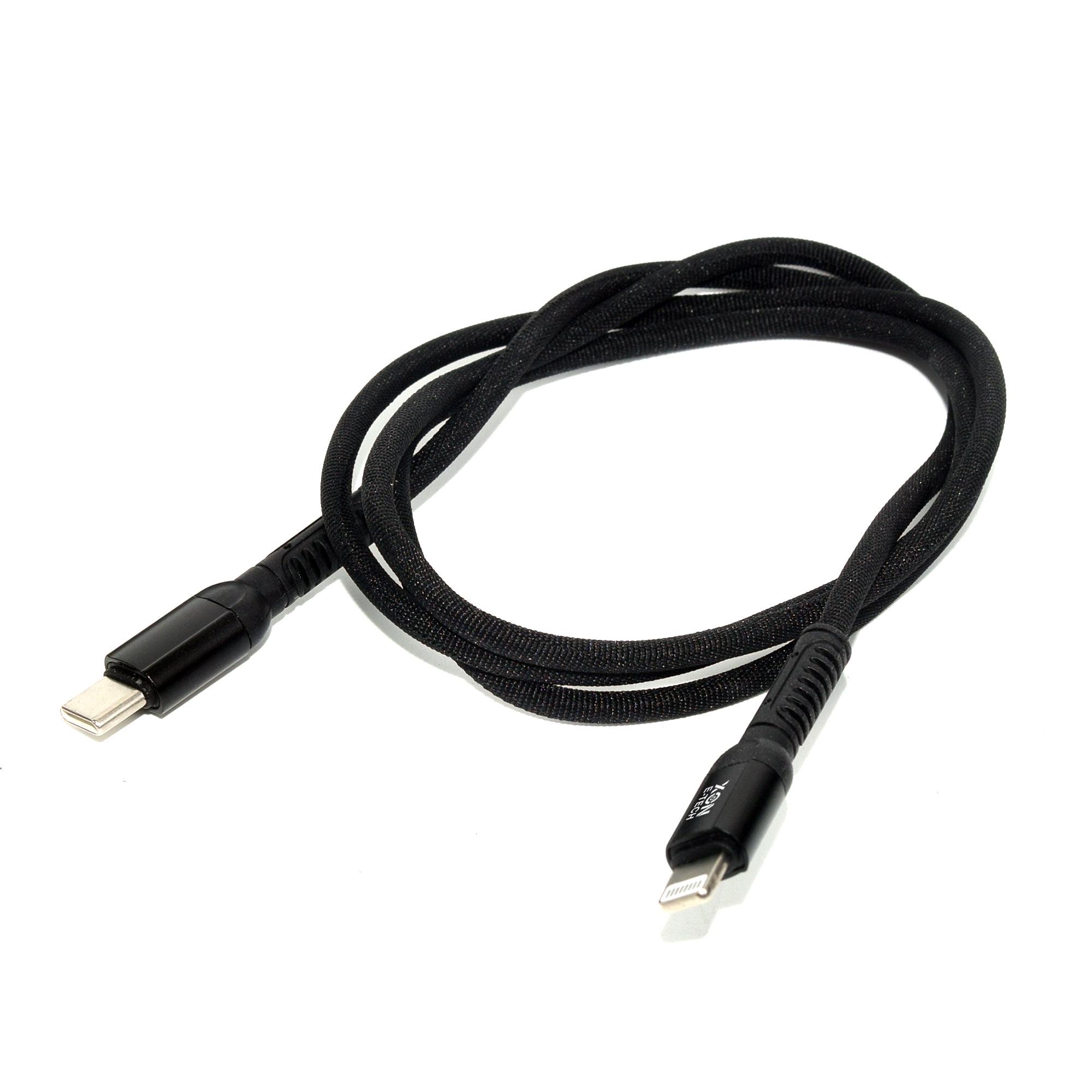 Кабель XON SmartCable UniLink Type-C - Lightning PD 20 Вт 1 м Чорний (SU20CL2W1B 579) - фото 4