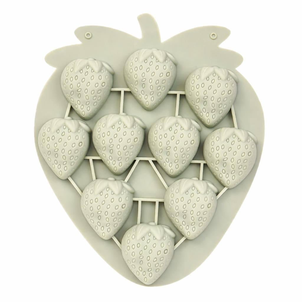 Форма силиконовая для конфет Клубника 10 ячеек (7a748a15) Форма силиконовая для конфет Клубника 10 ячеек (7a748a15)