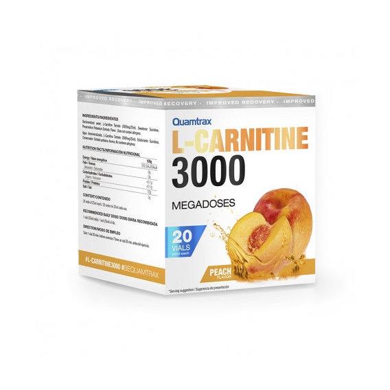 Жиросжигатель для спорта Quamtrax L-Carnitine 3000 20х25 мл Peach Жиросжигатель для спорта Quamtrax L-Carnitine 3000 20х25 мл Peach