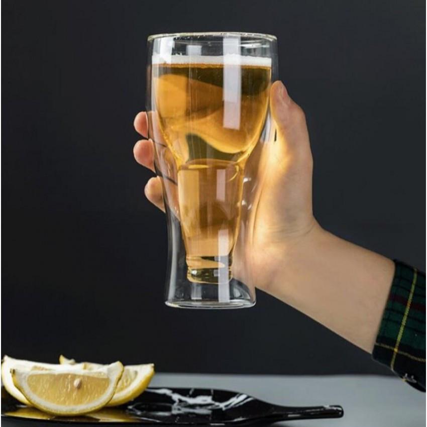 Келих для пива S&T Bottle 202-4 з подвійними стінками 350 мл 1 шт. (1947063623) - фото 2 Келих для пива S&T Bottle 202-4 з подвійними стінками 350 мл 1 шт. (1947063623) - фото 2