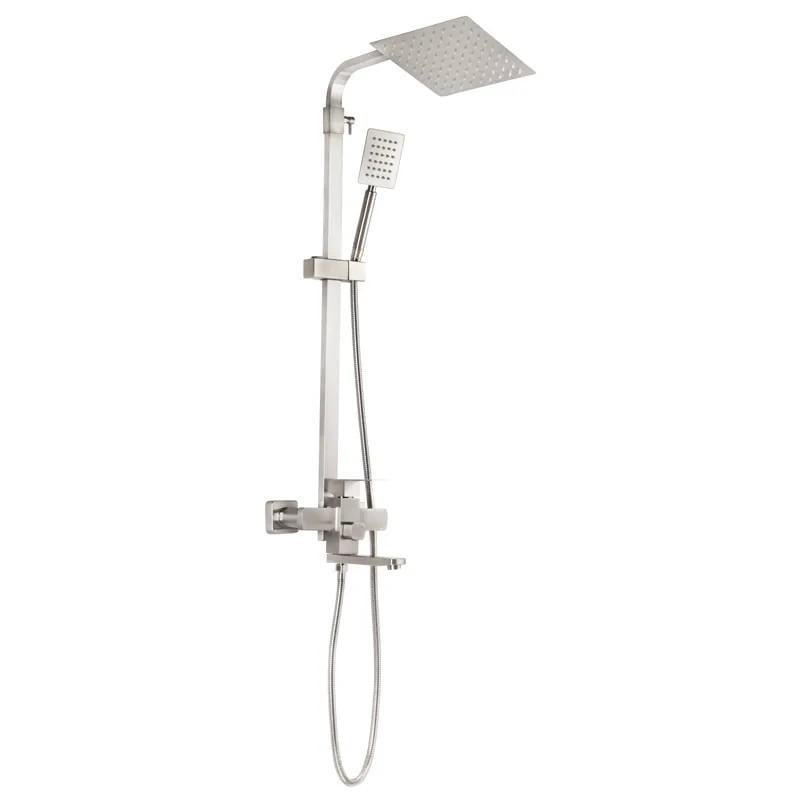 Душова колона зі змішувачем Haiba KUB-009-J нержавіюча сталь сталева (HB2793)