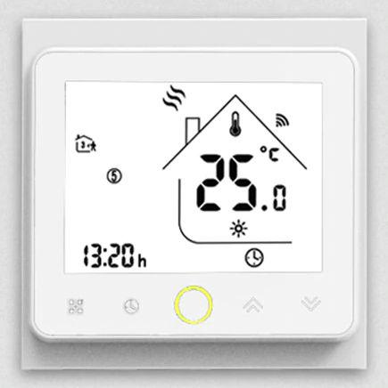 Терморегулятор EcoTherm PWT-002 Wi-Fi сенсорный программируемый White