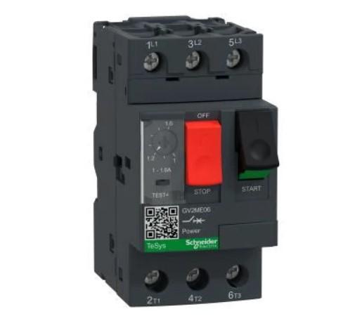 Автоматический выключатель защиты двигателя Schneider Electric 1-1,6 (GV2ME06)