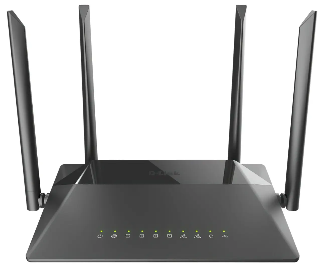 Маршрутизатор беспроводной D-Link DIR-825/RU/R4A AC1200 1хGE WAN 4хGE LAN USB 2.0 4 антенны Black