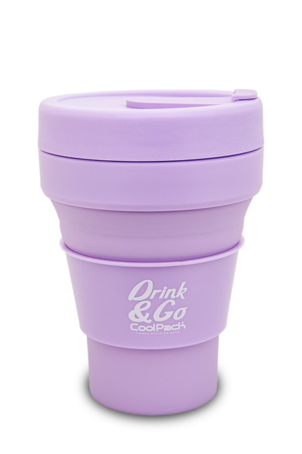 Стакан COOLPACK Pastel Powder для води силіконовий 355 мл Purple (Z13648)