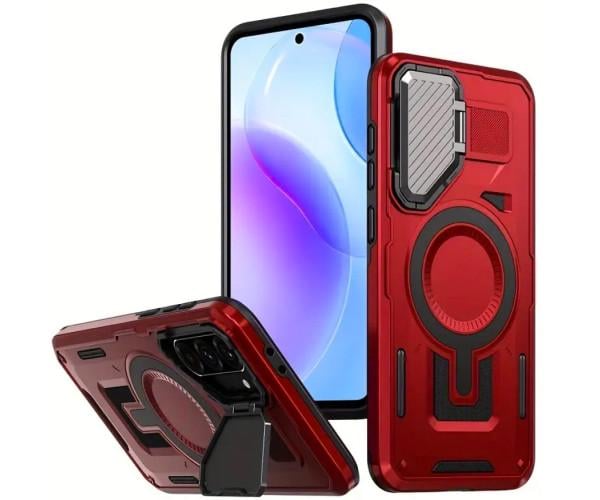 Чехол - накладка Armor Case with Camera Stand для Samsung Galaxy A56 5G Красный