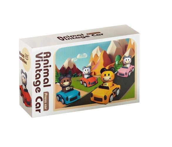 Игрушечные автомобили с животными сенсорные