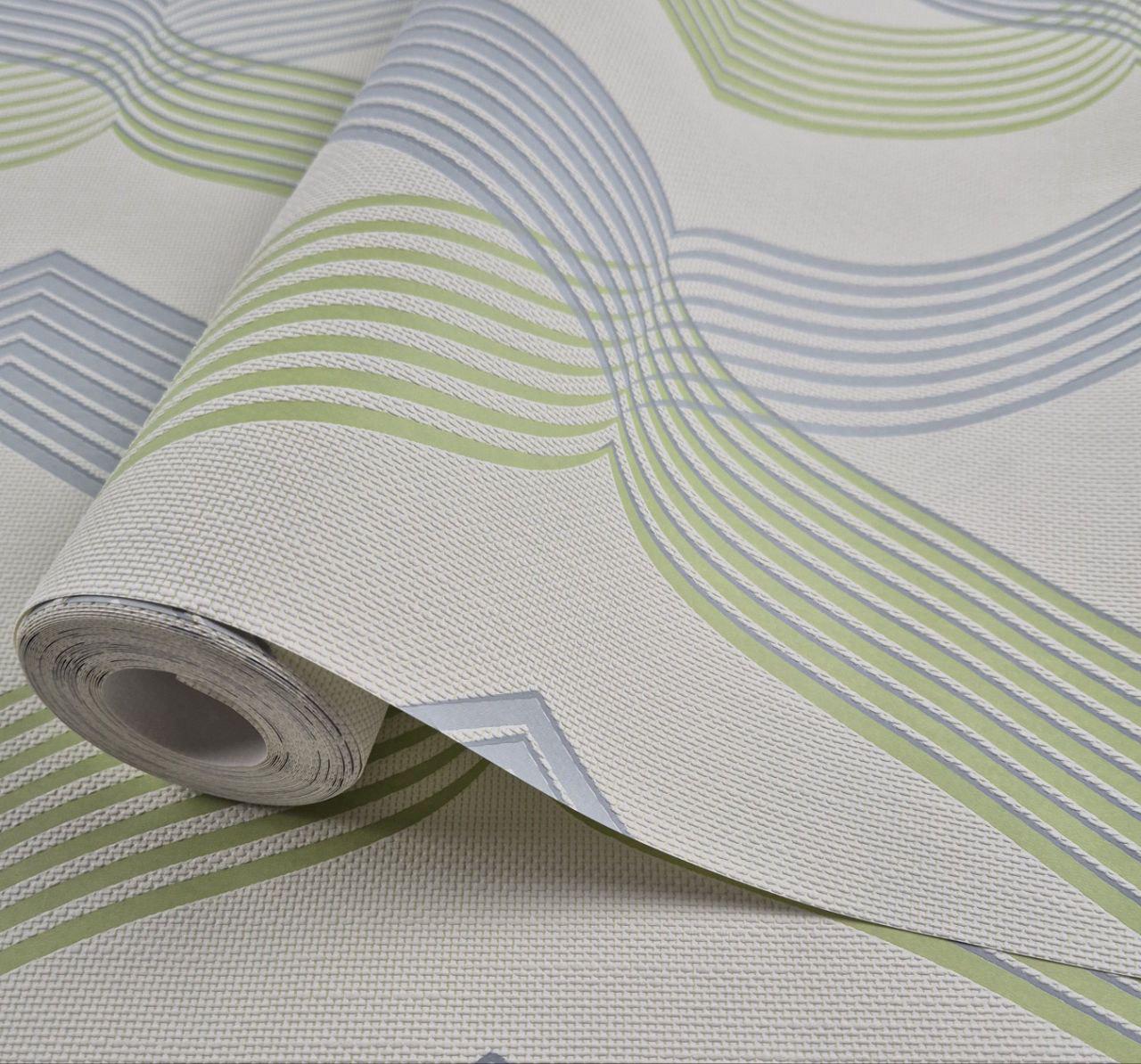 Шпалери вінілові на флізеліні Marburg 56612 0,53х10,05 м Молочно-блакитно-салатовиий (31101208)