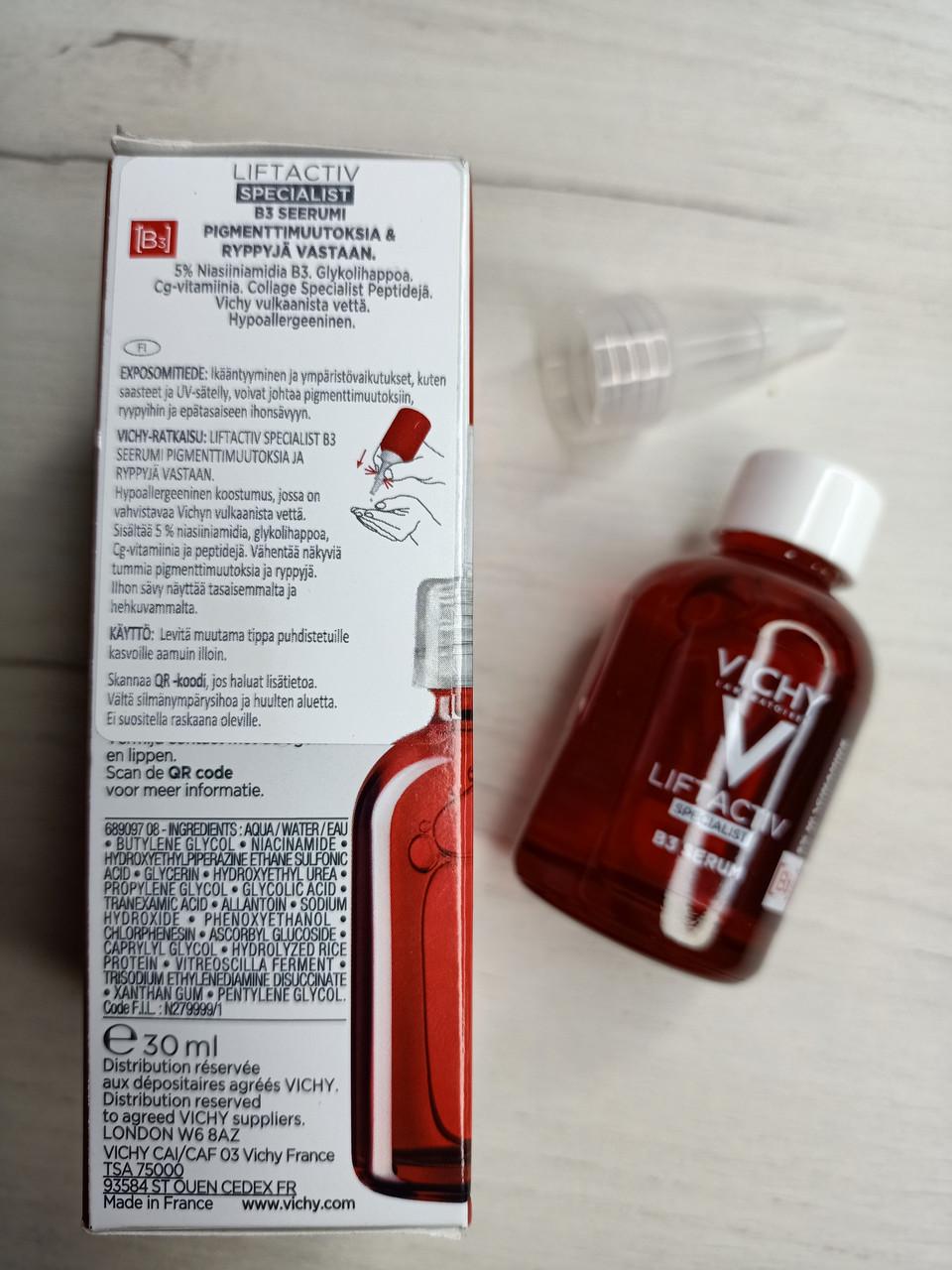 Сироватка проти пігментних плям та зморшок шкіри обличчя Vichy Liftactiv Secialist B3 Serum (1767015894) - фото 2 Сироватка проти пігментних плям та зморшок шкіри обличчя Vichy Liftactiv Secialist B3 Serum (1767015894) - фото 2