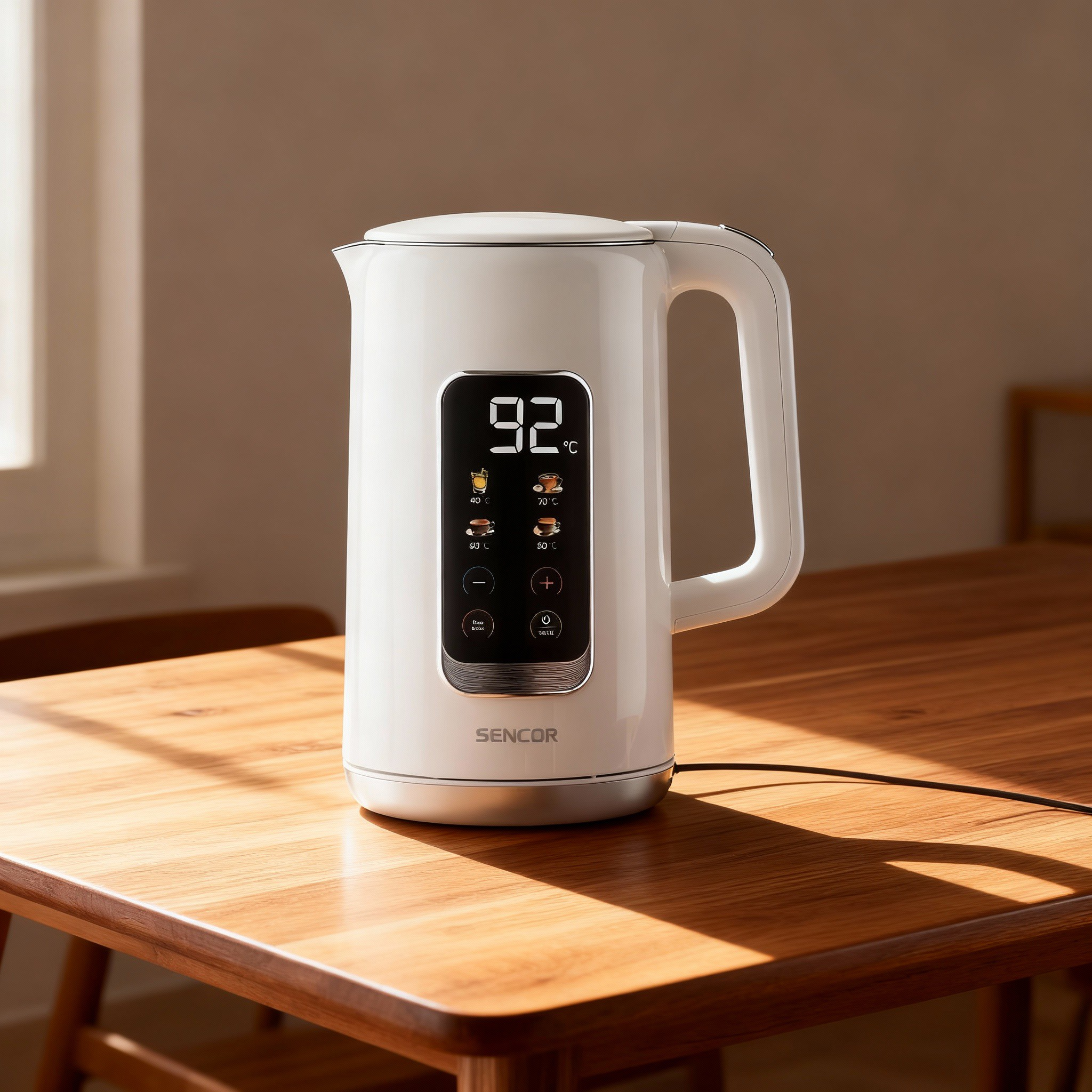 Електрочайник з регулюванням температури Sencor з LED-дисплеєм та сенсорним керуванням 1,7 л Білий (SWK0950WH) - фото 6 Електрочайник з регулюванням температури Sencor з LED-дисплеєм та сенсорним керуванням 1,7 л Білий (SWK0950WH) - фото 6