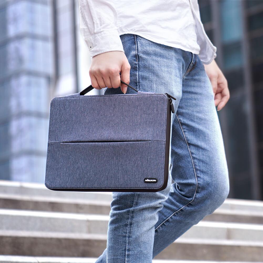 Сумка-чохол з підставкою Nillkin Commuter multifunctional Laptop Sleeve для ноутбука 16,1'' 380x270x27 мм Blue (6902048214101) - фото 2