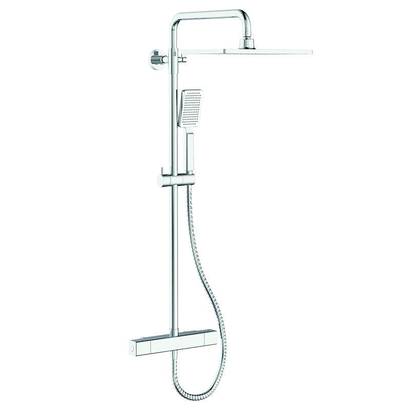 Душевая система KOER KB-53011-01 из латуни с термостатическим смесителем Хром (KR4722)