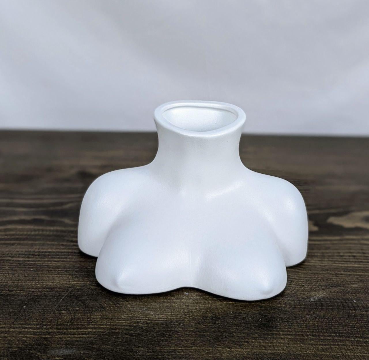 Ваза Nana Ceramics Муар 12 см Белый