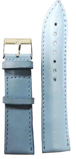 Ремінець для годинника шкіряний Mykhail Ikhtyar 22 мм Блакитний (S22-007S blue)