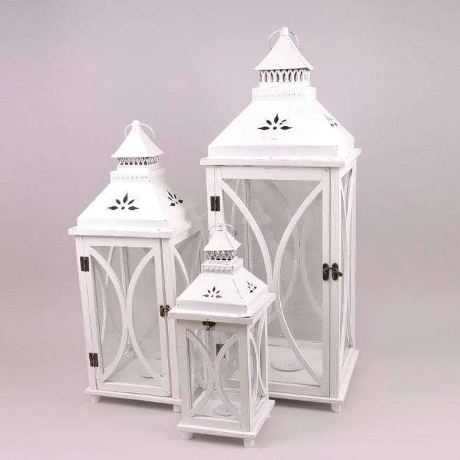 Комплект дерев'яних ліхтарів 20AW0135W 3 шт. (38320) - фото 1 Комплект дерев'яних ліхтарів 20AW0135W 3 шт. (38320) - фото 1