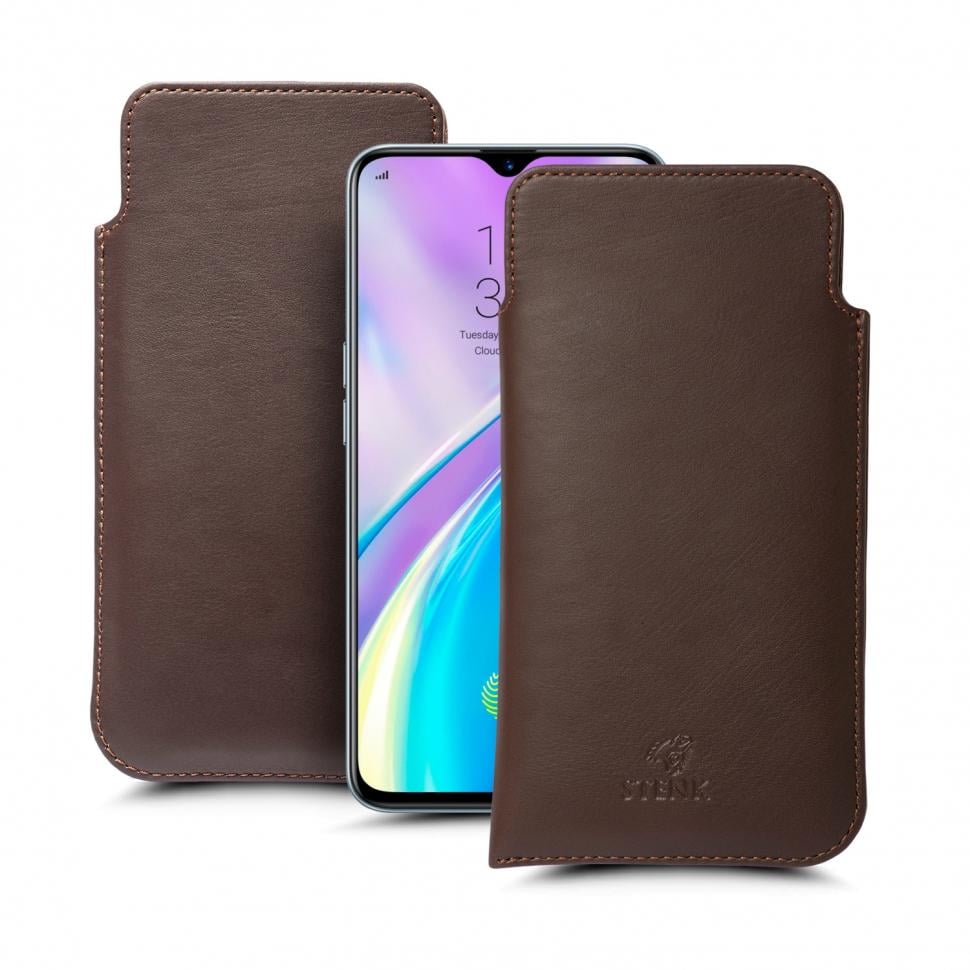 Футляр Stenk Elegance для Realme X2 Коричневый (66291)