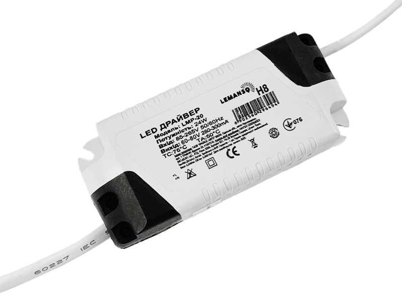 Драйвер Lemanso LMP-20 для LED панелей 60-80 V 24W IP33 (7004) - фото 2