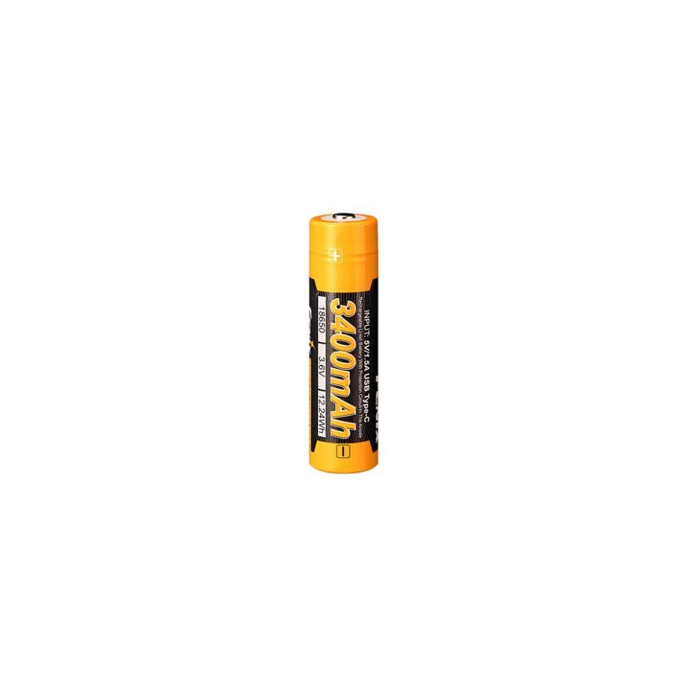 Акумулятор 18650 Fenix 3400 mah Type-C V3.0
