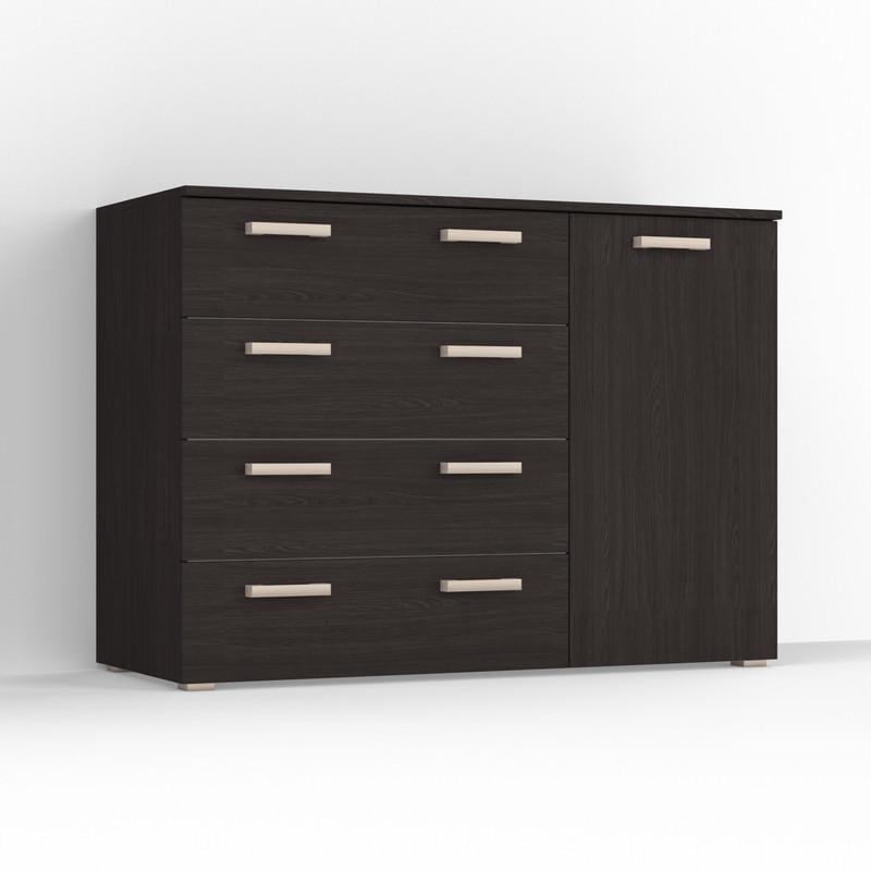 Комод Idea ТКБ-365.4 на 4 шухляди з дверима Венге темний (26718284) - фото 2