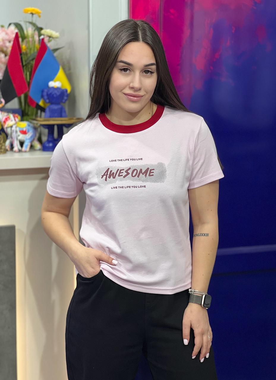 Футболка женская с принтом OS Черный (#1111-05) - фото 2 Футболка женская с принтом OS Черный (#1111-05) - фото 2