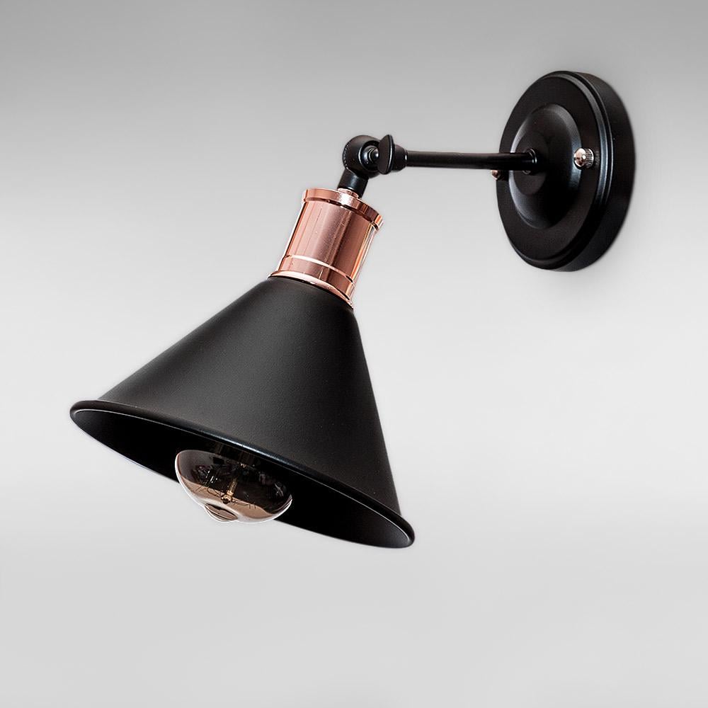 Светильник настенный лофт Light House LS-18584F4-1 BK Черный Светильник настенный лофт Light House LS-18584F4-1 BK Черный