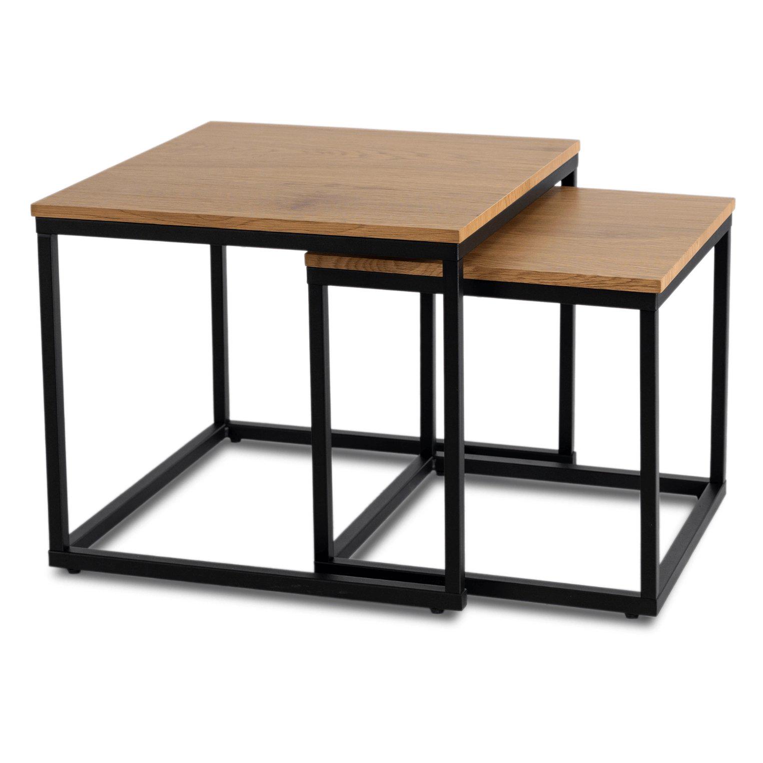 Комплект журнальных столов Mebel Elite CARMI 2 шт. Дуб золотой (ME.CARMI/DZ/CZ/L) - фото 3 Комплект журнальных столов Mebel Elite CARMI 2 шт. Дуб золотой (ME.CARMI/DZ/CZ/L) - фото 3