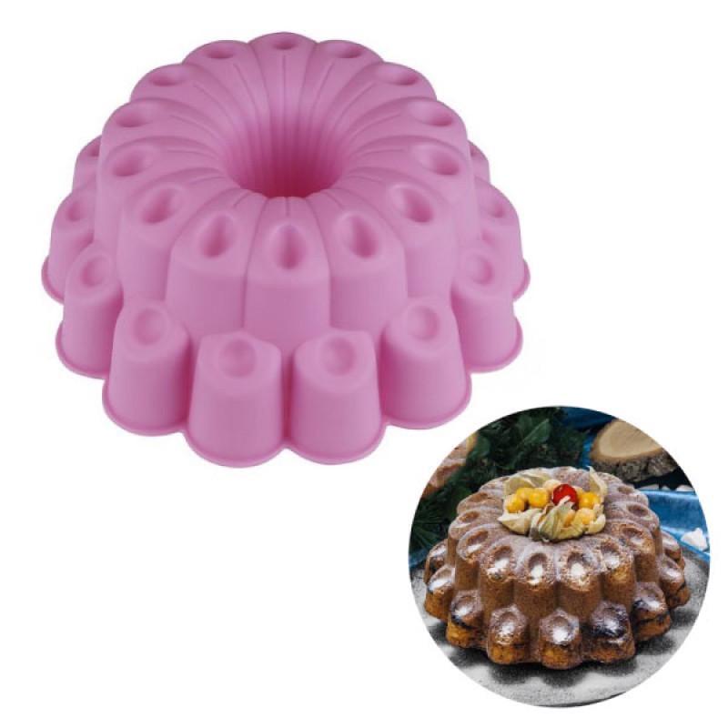 Форма силиконовая для выпечки Кекс 2 яруса 24 см Розовый (2358431806) - фото 2 Форма силиконовая для выпечки Кекс 2 яруса 24 см Розовый (2358431806) - фото 2