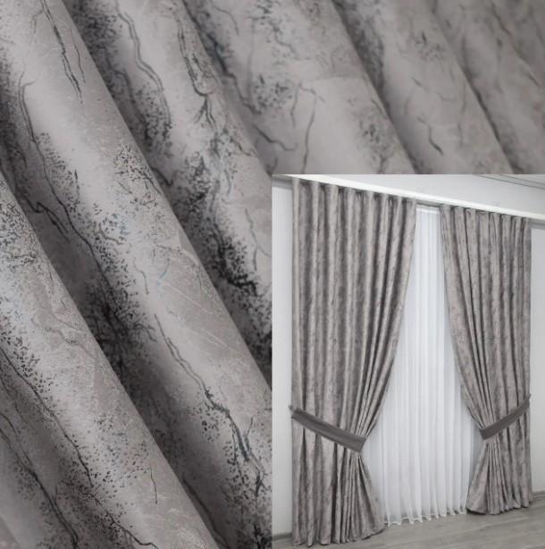 Ткань для штор Афина бархат Светло-серый (1313ш) - фото 4 Ткань для штор Афина бархат Светло-серый (1313ш) - фото 4