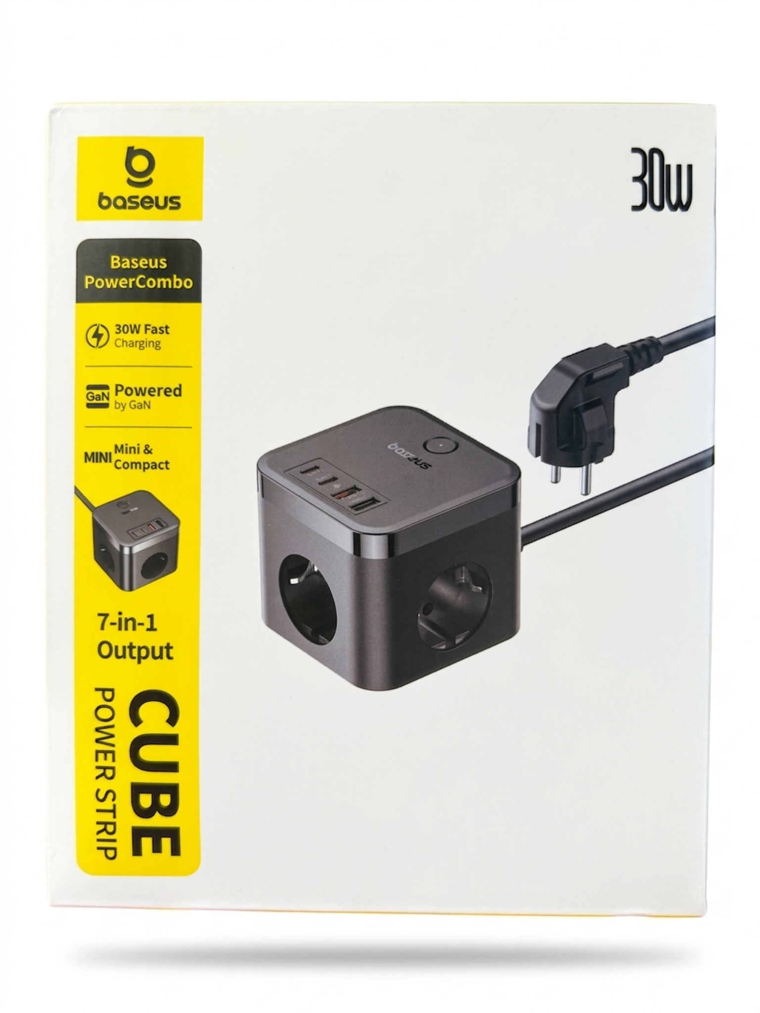 Сетевой фильтр BASEUS PowerCombo Cube Power Strip 3xAC/2xUSB/2xType-C 30W 1,5 м Black (9756227) Сетевой фильтр BASEUS PowerCombo Cube Power Strip 3xAC/2xUSB/2xType-C 30W 1,5 м Black (9756227)