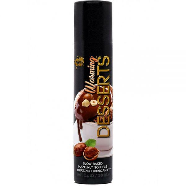 Їстівний лубрикант 4в1 WET Warming Desserts Slow Baked Hazelnut зі смаком суфле і горіха 30 мл
