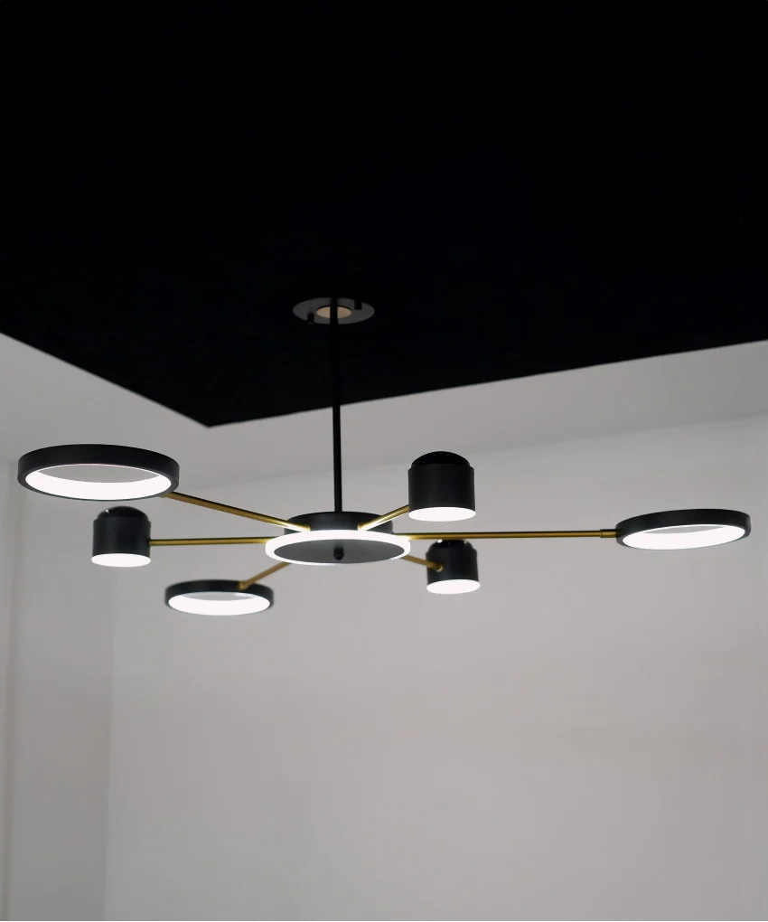 Підвісний світильник SOLEDESIGN Star Collection S LED 40W Чорний/Золотий (SDLC-00091)