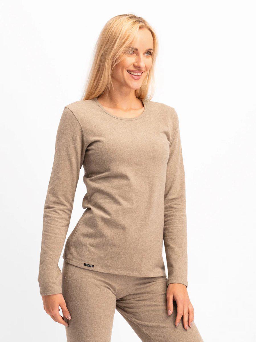 Термокофта женская Key LVD 729k M Hot Touch Темно-бежевый/меланж