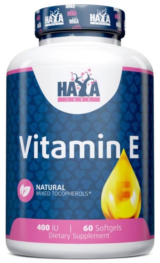 Витамин Е натуральный Haya Labs Vitamin E Natural 400 IU 60 софтгелей Витамин Е натуральный Haya Labs Vitamin E Natural 400 IU 60 софтгелей