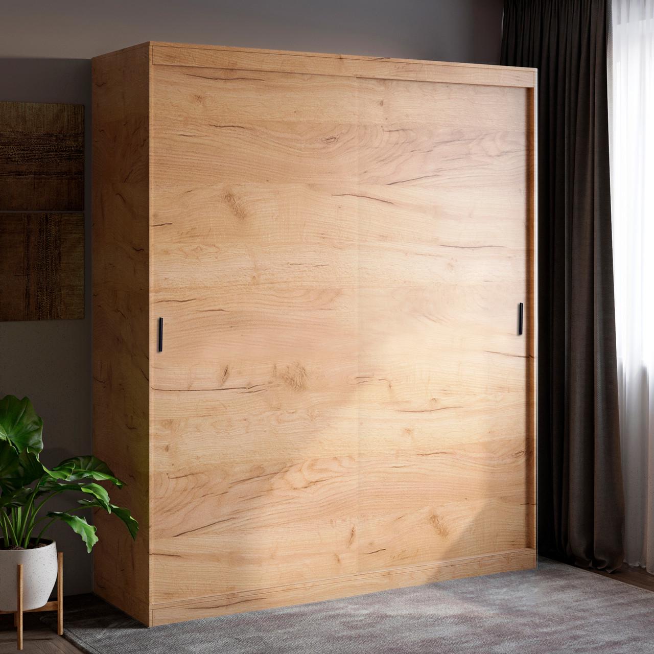 Шкаф-купе Эверест Соната 1800 двухдверный 180х60х217 см Дуб Крафт золотой (DTM-2670)