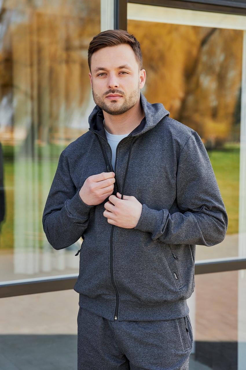 Мужской костюм М169.2 батал двухнитка 3XL Антрацит (892-1-65) - фото 4 Мужской костюм М169.2 батал двухнитка 3XL Антрацит (892-1-65) - фото 4