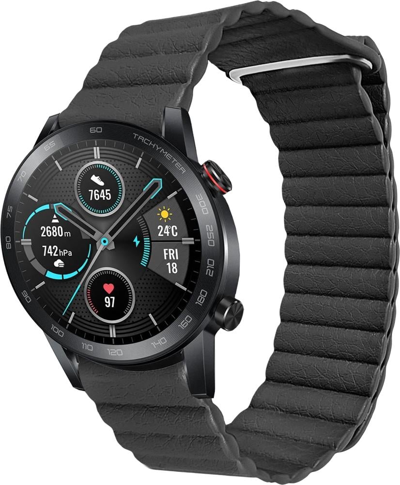 Ремешок кожаный Genis для Honor Magic Watch 2 46 мм Black (26523-2B) Ремешок кожаный Genis для Honor Magic Watch 2 46 мм Black (26523-2B)