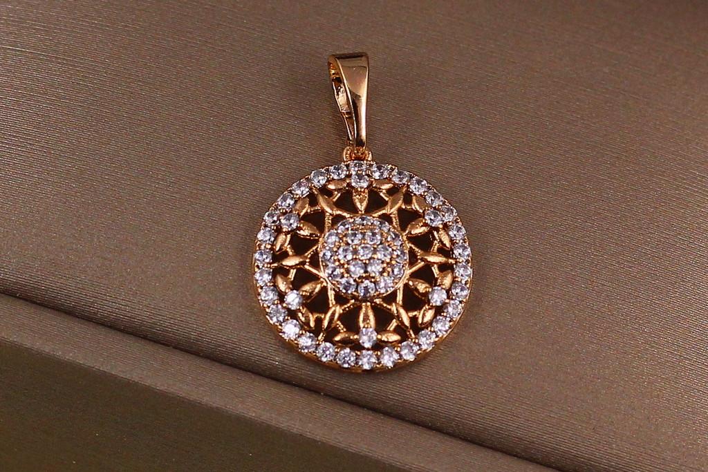 Кулон Xuping Jewelry Паутинка 1,5 см Золотистий (2253991781)