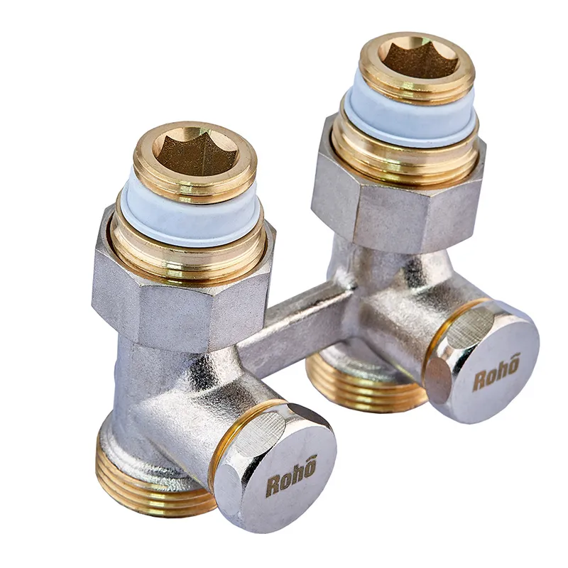 Кран запорный для радиатора Н-образный Roho R5350-075 3/4 прямой (RO0213) Кран запорный для радиатора Н-образный Roho R5350-075 3/4 прямой (RO0213)