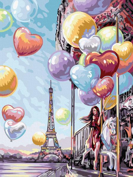 Картина по номерам Danko Toys Люди Девушка с воздушными шарами 30х40 см рус. в коробке (KpN-03-07) Картина по номерам Danko Toys Люди Девушка с воздушными шарами 30х40 см рус. в коробке (KpN-03-07)