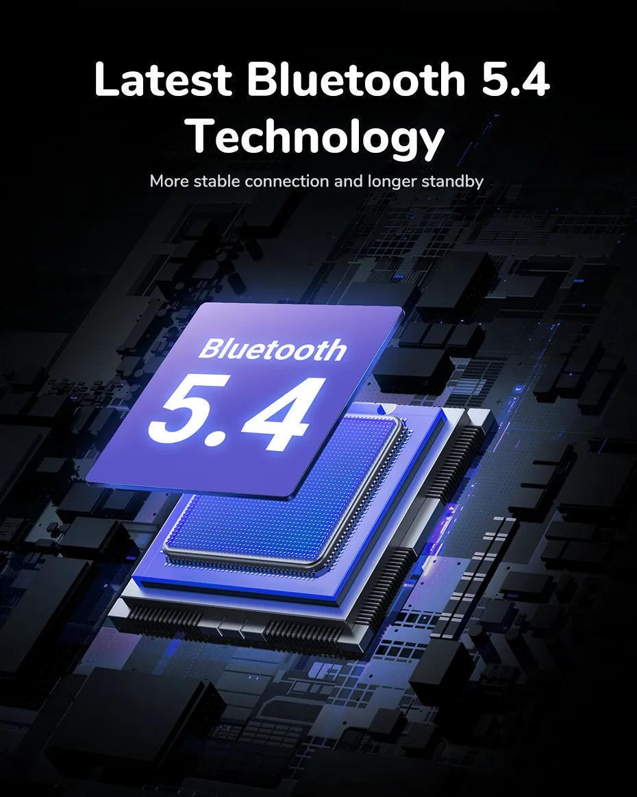 Навушники бездротові UGREEN EchoBuds Magic Кейс з LCD екраном ANC 52 дБ Hi-Res Audio LDAC Bluetooth 5.4 Білий (55137) - фото 8 Навушники бездротові UGREEN EchoBuds Magic Кейс з LCD екраном ANC 52 дБ Hi-Res Audio LDAC Bluetooth 5.4 Білий (55137) - фото 8